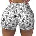 thumbnail image 1 of Naloa Snake Biker Shorts for Women Seamless Scrunch Short Women’s Yoga Shorts for Gym Running Sport Shorts - Large, 1 of 9
