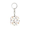 thumbnail image 1 of Naloa Snake Print Round Keychain Keychain Key Ring, Key Tag, Key Chain Bulk for Gift Accessories (Round), 1 of 7