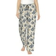 thumbnail image 1 of Naloa Snake Print Women’s Ultra-Soft Comfy Pajama Lounge Pants with Pockets & Drawstring, 1 of 8
