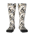 thumbnail image 1 of Naloa Snake Thigh High Socks Extra Long Stretchy Sock Women Over Knee High Opaque Stocking Daily Wear, 1 of 6