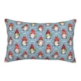 thumbnail image 1 of Naloa Snowflake Christmas gnome Pillowcase, Throw Pillowcase, Wrinkle-Free, Stain-Resistant with Hidden Zipper for Bedroom Sofa-16"x24", 1 of 6