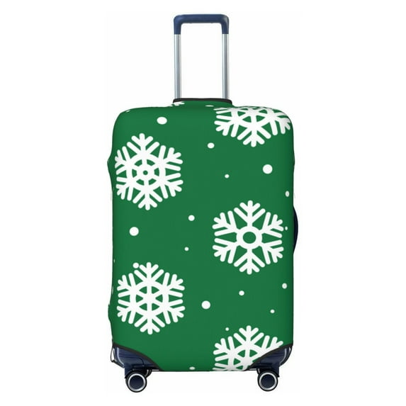 Naloa Snowflake Elastic Suitcase Protector, Travel Suitcase Protector Cover Fits 18-32in Suitcase - Large