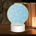 thumbnail image 1 of Naloa Snowflake Snowing Acrylic LED Night Light Custom LED Lights Personalized Nightlight Customized Gifts for Family Couples Friends, 1 of 9