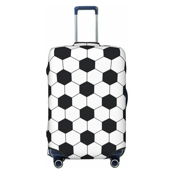Naloa Soccer Ball Elastic Suitcase Protector, Travel Suitcase Protector Cover Fits 18-32in Suitcase - Large