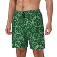 thumbnail image 1 of Naloa Soccer Print Men Swim Trunks with Compression Liner ,Board Shorts,Men's Swim Shorts with Drawstring and Elastic Waistband-Small, 1 of 6