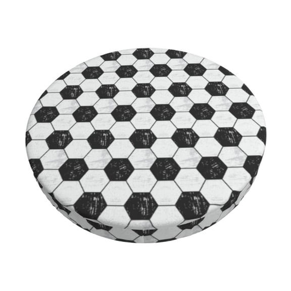 Naloa Soccer Round Bar Stool Cushion Cover 12-14 inch, Fits Kitchen, Office, Restaurant Chairs - 13 inch