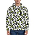 thumbnail image 1 of Naloa Soccer and Football Men's Casual Hooded Collar Drawstring Hoodies Pullover Sweatshirts Casual Long Sleeve Shirts-4X-Large, 1 of 7
