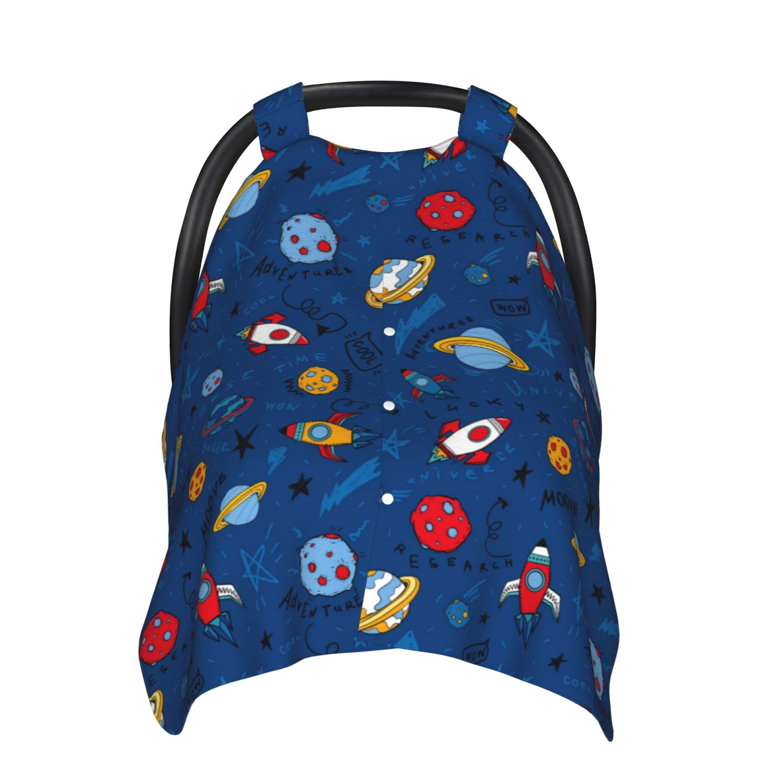 Naloa Space Baby Car Seat Cover, Breathable Baby Carrier Cover, Multiuse Baby Carrier Cover & Nursing Breastfeeding Cover