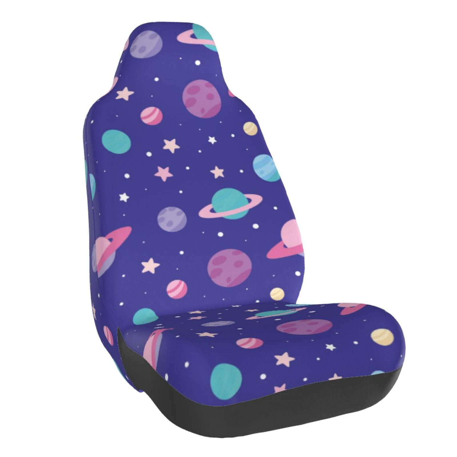Naloa Space Car Seat Covers Universal Front Seat Coves for Car Accessories ,Padded Car Covers for Automotive, SUV, Truck, and Van