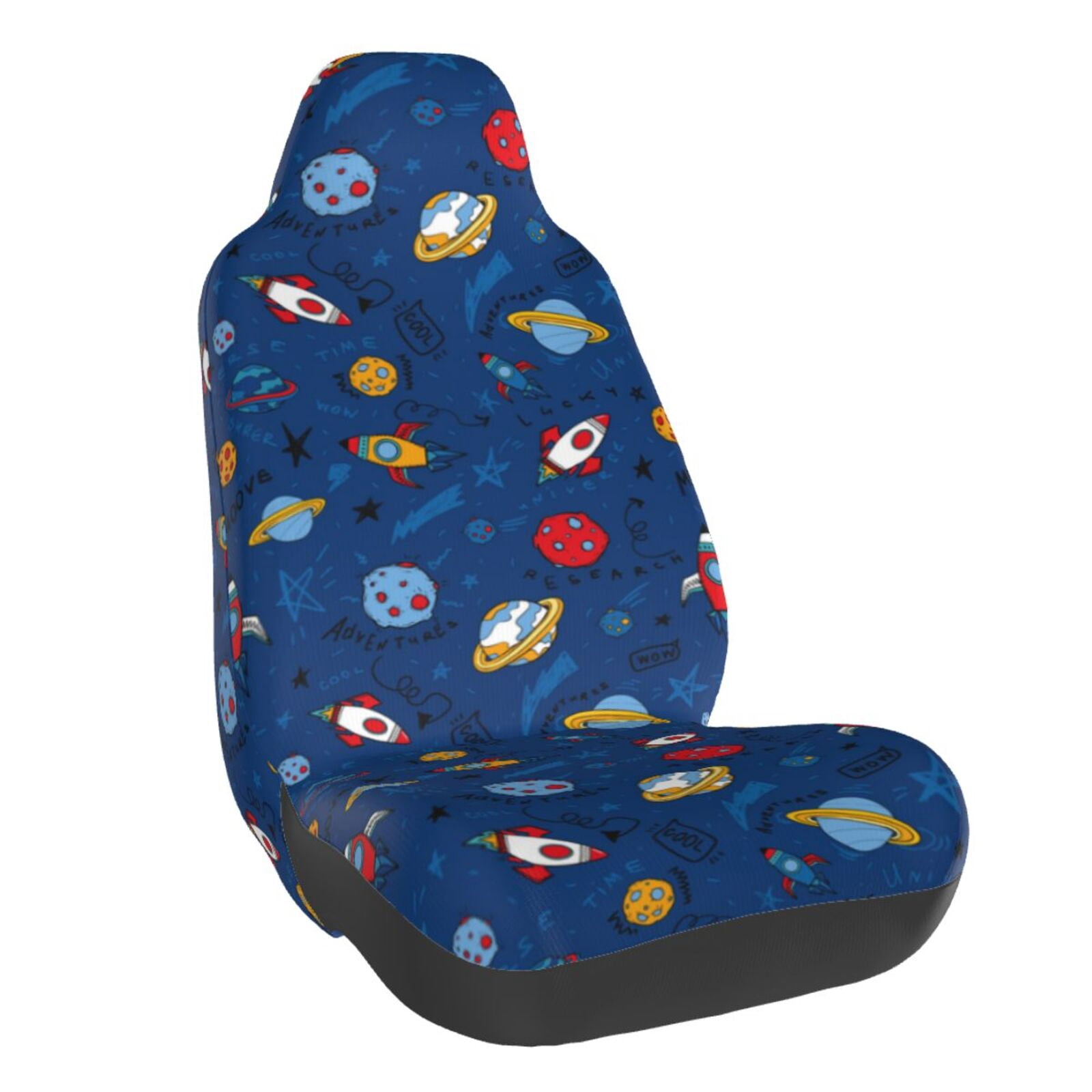 Naloa Space Car Seat Covers Universal Front Seat Coves for Car Accessories ,Padded Car Covers for Automotive, SUV, Truck, and Van