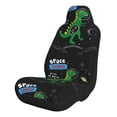thumbnail image 1 of Naloa Space Dino Cartoon Black Car Seat Covers 2PCs Front Car Seat Covers Universal fit for Most Cars SUVs and Trucks - 1, 1 of 5