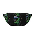thumbnail image 1 of Naloa Space Dino Cartoon Black Print Running Belts for Men Women,Running Fanny Pack with 2-Zipper Pockets,Waterproof Waist Pack for Travel Hiking Running Outdoor Sports, 1 of 8