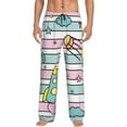 thumbnail image 1 of Naloa Space Doodle Pajama Pants Men, PJ Bottoms, Sleep & Lounge Pants-XX-Large, 1 of 6