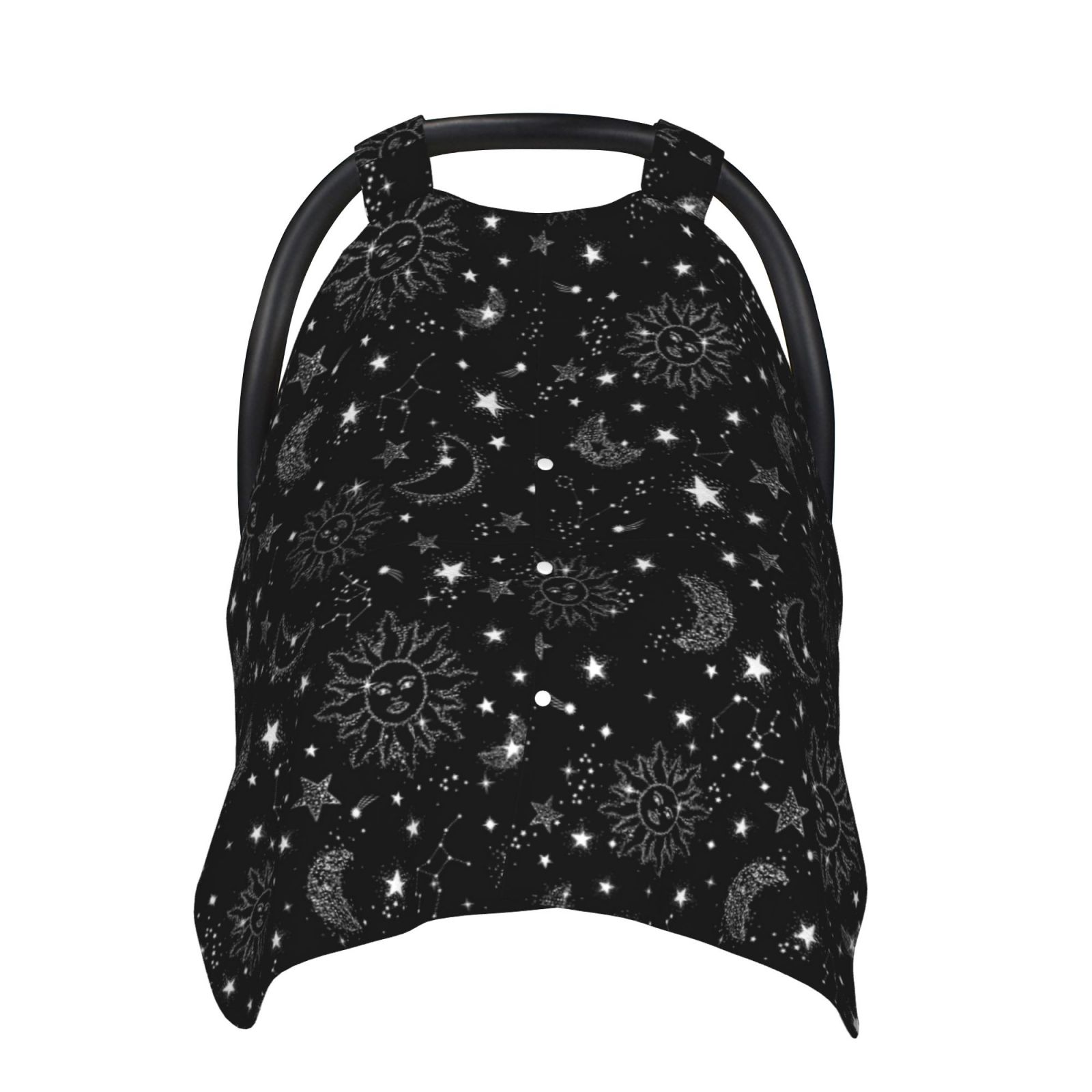 Naloa Space Galaxy Baby Car Seat Cover, Breathable Baby Carrier Cover, Multiuse Baby Carrier Cover & Nursing Breastfeeding Cover