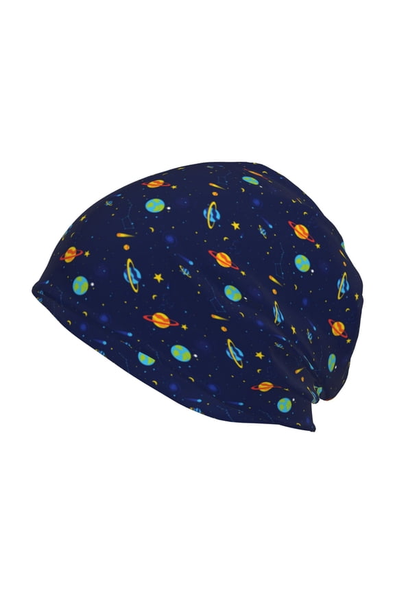 Space Galaxy Beanie for Men Women Knitted Unisex Winter Hat Beanies Cap Knit Cuffed Beanies Hats