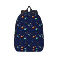 thumbnail image 1 of Naloa Space Galaxy Canvas Backpack for Men Women Rucksack Casual Travel Daypack College Tote Satchel Bookbag for Teens-Small, 1 of 7