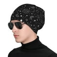thumbnail image 1 of Naloa Space Galaxy Soft Beanie Hat, Knit Beanie Daily Beanie in Fine Knit for Women Men Winter Travel, Outdoor, 1 of 7