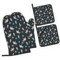 thumbnail image 1 of Naloa Space Oven Mitts and Pot Holders 4 pcs Set, Cooking Baking Grilling Kitchen Oven Glove for Cooking, 1 of 6