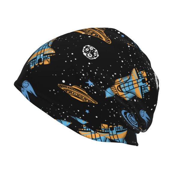 Naloa Space Rockets Beanie for Men Women Knitted Unisex Winter Hat Beanies Cap Knit Cuffed Beanies Hats
