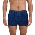 thumbnail image 1 of Naloa Sparkling Blue Glitter Mens Underwear - Boxers for Men, Mens Boxer Briefs, Classic Briefs for Men-Medium, 1 of 5