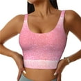 thumbnail image 1 of Naloa Sparkly Glitter Sports Bras for Women, High Support Bra with Removable Pads, Comfortable - Small, 1 of 9