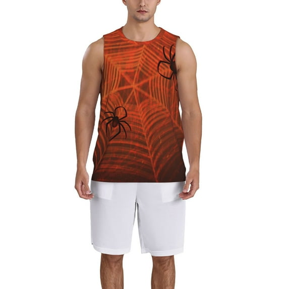 Naloa Spider Web Basketball Jersey Reversible Men's Mesh Athletic Sports Shirts Training Practice S-4XL4X-Large