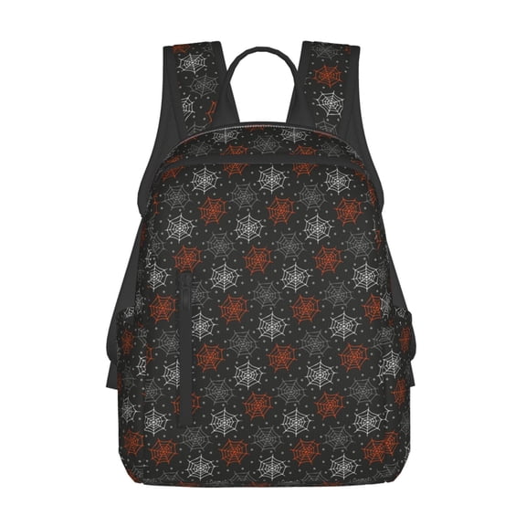 Naloa Spider Web Print Lightweight DayBackpack Suitable for school, work, shopping, travel, etc.