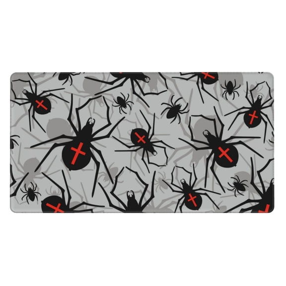 Naloa Spiders Gaming Mouse Pad Large Mouse Mat Long Extended Desk Pad Non-Slip Rubber Mice Pads Stitched Edges Thin Pad (16x29.5 Inch)
