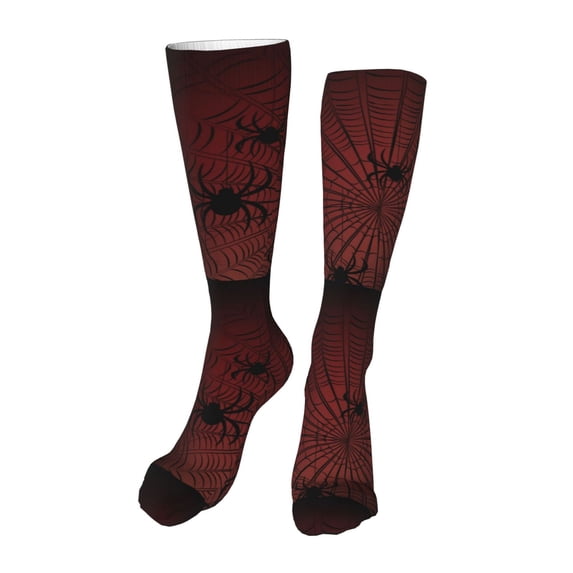 Naloa Spiders On A Web High Stockings Women Thigh High Stockings Over Knee Long Stockings-One Size