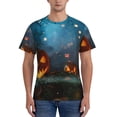 thumbnail image 1 of Naloa Spooky Halloween Men's T-Shirt Sport T-shirt Men's Basic Tee Casual Men's Shirt, Round Neck, Short Sleeves - Small, 1 of 5