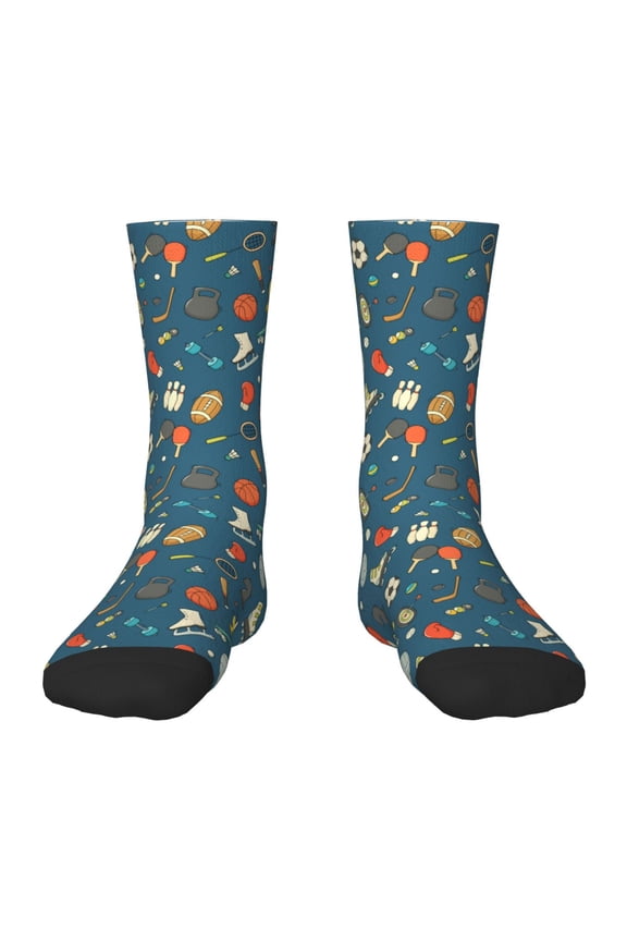 Sports Ball Kids Socks Unisex Kids and Toddlers' Crew Socks, ,1 Pairs