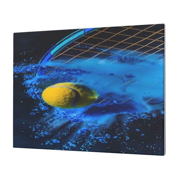 Naloa Sports Tennis Ball Print Canvas Picture,Wall Pictures, Modern Decorative Poster,Art Prints for Bedroom, Toilet, 40 x 30 cm, Built-in Wooden Frame
