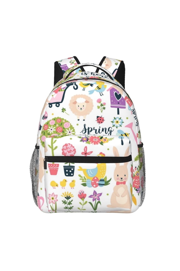 Spring Flowers Birds Print Solid Color Tie Formal Necktie for MenSuitable for business, daily life, work