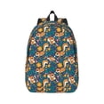 thumbnail image 1 of Naloa Squirrel Garden Delight Canvas Backpack for Men Women Rucksack Casual Travel Daypack College Tote Satchel Bookbag for Teens-Medium, 1 of 7