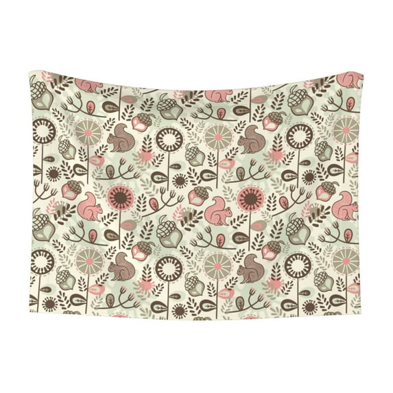 Naloa Squirrel In The Forest Dog Blanket, 3 Sizes Cat Blanket for Indoor Cats Large Medium Small Dog Gifts-Medium
