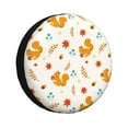 thumbnail image 1 of Naloa Squirrel Maple Leaves And Nuts PVC Leather Spare Tire Wheel Cover for Car Truck SUV Camper Trailer Universal Fit many size17 inch, 1 of 6