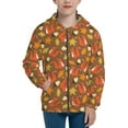 thumbnail image 1 of Naloa Squirrel Maple pine nut Teenage Zipper Hoodie, Long Sleeve Zip Up Hoodies Casual Jackets Tops for 7-12 Years-Medium, 1 of 6