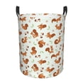 thumbnail image 1 of Naloa Squirrel Playing Large Laundry Basket Waterproof Round Collapsible Storage bin with Handles for Hamper Kids Room,Toy StorageSmall, 1 of 6