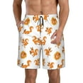 thumbnail image 1 of Naloa Squirrel Playing Men's Beach Shorts, Surfing shorts, Swim trunks, Quick Dry Swim Trunks for Surfing Beach Fun - Small, 1 of 9