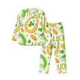 thumbnail image 1 of Naloa St Patrick's Day1 Men’s Pajamas Set - Long Sleeve Button Down Sleep Shirt and Pajama Bottoms Sleepwear Set-Large, 1 of 7