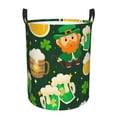 thumbnail image 1 of Naloa St Patrick's Day10 Large Laundry Basket Waterproof Round Collapsible Storage bin with Handles for Hamper Kids Room,Toy Storage, 1 of 6