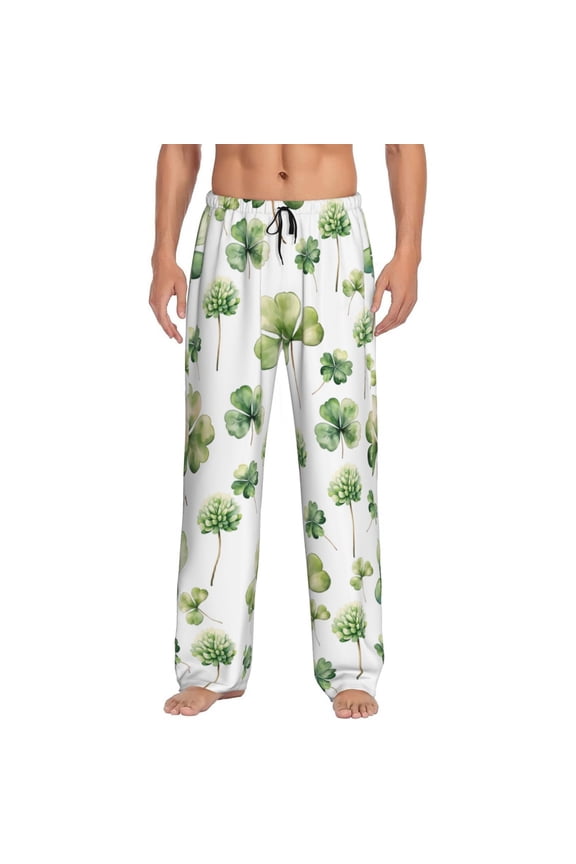 St Patrick's Day3 Pajama Pants Men, PJ Bottoms, Sleep & Lounge Pants-X-Large