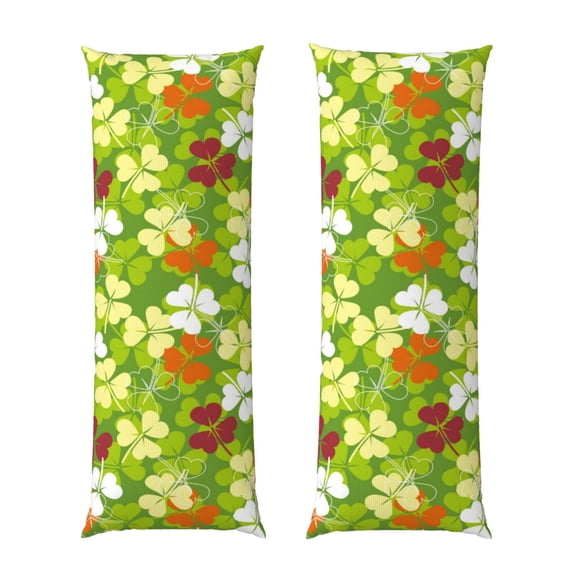 Naloa St. Patrick's Day3 Super Soft 20x60 Body Pillow Case,Long Side Hidden Zipper(PILLOWS ARE NOT INCLUDED)