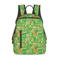 thumbnail image 1 of Naloa St Patrick's Day6 Print Lightweight DayBackpack Suitable for school, work, shopping, travel, etc., 1 of 5