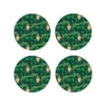 thumbnail image 1 of Naloa St Patrick's Day9 Leather Coasters for Drinks, Durable Drink Coasters 4 Set for Tabletop Protection, Luxurious Home Décor and Housewarming Gift ( {designName})Round Shape, 1 of 6