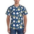 thumbnail image 1 of Naloa Star Penguin Men's T-Shirt Sport T-shirt Men's Basic Tee Casual Men's Shirt, Round Neck, Short Sleeves - Medium, 1 of 5