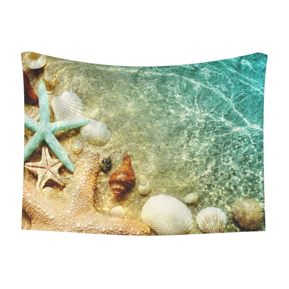 Naloa Starfish And Seashell Dog Blanket, 3 Sizes Cat Blanket for Indoor Cats Large Medium Small Dog Gifts-Large