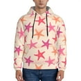 thumbnail image 1 of Naloa Starfish Men's Casual Hooded Collar Drawstring Hoodies Pullover Sweatshirts Casual Long Sleeve Shirts-XX-Large, 1 of 7