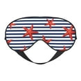 thumbnail image 1 of Naloa Starfish Navy Blue Stripe Print Sleep Mask for Sleeper, Light Blocking Sleeping Eye Mask for Women Men, Eye Shade with Adjustable Strap for Travel, Nap,Meditation, 1 of 7