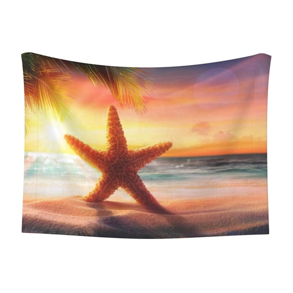 Naloa Starfish Sunset Sea Beach Dog Blanket, 3 Sizes Cat Blanket for Indoor Cats Large Medium Small Dog Gifts-Large